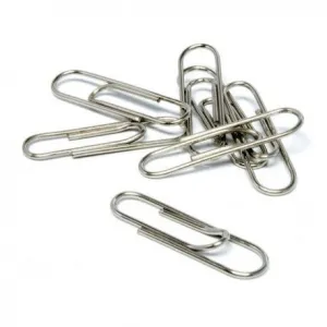 C/10 CAJAS DE 100 CLIPS NIQUELADOS 40MM Nº3  