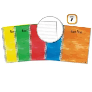 LIBRETA ANILLAS 4º PAUTA 3,5 SURTIDO