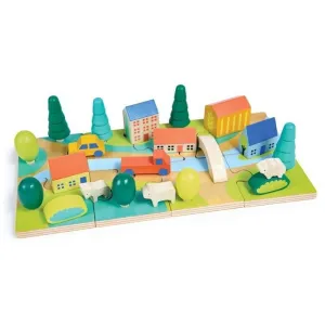 SET CIUDAD CON BOSQUE PARA MINI MUNDOS
