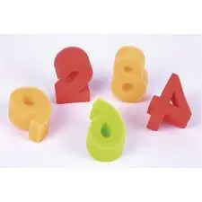 C/10 SELLOS NUMEROS ESPONJA