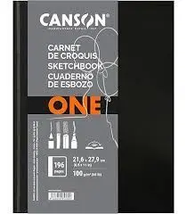 BLOC CANSON SKETCH ONE 14X21,6 80H FINO 100G