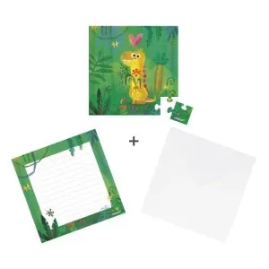 TARJETA DE ROMPECABEZAS DINOSAURIO