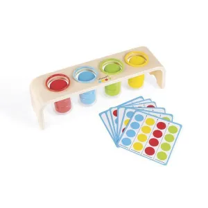 JUEGO DE CLASIFICACION DE COLORES MADERA CON FICHAS