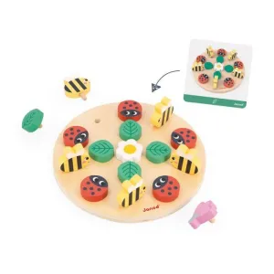 JUEGO MOSAICO MANDALA CON TARJETAS MADERA MONTESSORI