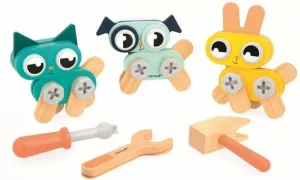 ANIMALES PARA CONSTRUIR 53 PIEZAS MADERA