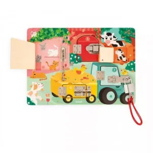 TABLERO DE CERRADURAS MONTESSORI - GRANJA