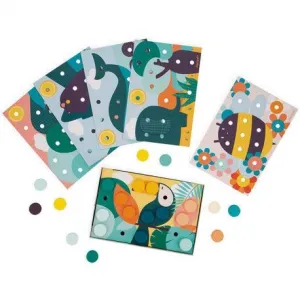 MIS PRIMEROS MOSAICOS DE MADERA (PEGS)