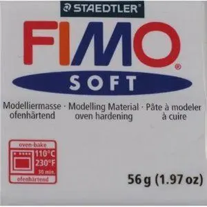 C/ 6 PASTILLAS PASTA FIMO BLANCO 57 GR