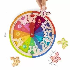 RELOJ DIDACTICO PUZZLE DE MADERA SURTIDOS