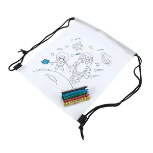 MOCHILA INFANTIL COLOREAR + CERAS