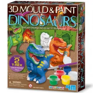 JUEGO MODELAR Y PINTAR 3D DINOSAURIOS