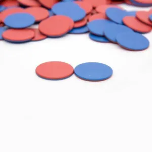 C/200 CONTADORES FICHAS ROJAS Y AZULES 