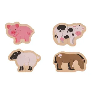 C/4 PUZZLE MADERA 1 AÑO ANIMALES GRANJA