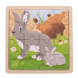PUZZLE MADERA CONEJOS