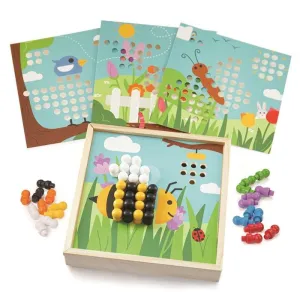 MOSAICO MADERA INSECTOS MARIPOSA PEG