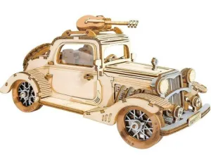VINTAGE CAR MAQUETA MADERA