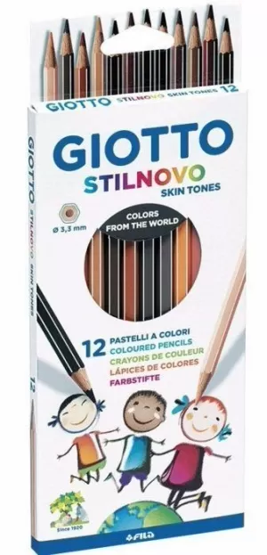 LAPIZ TONOS PIEL SKIN TONES 12 COLORES