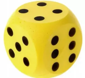 DADO 16 CM GIGANTE GOMA EVA PATIO