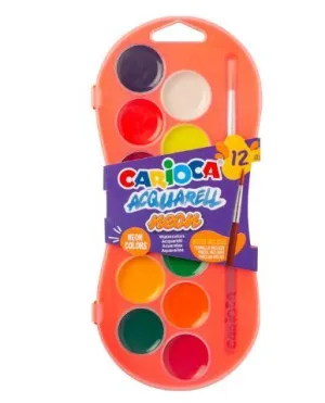 C/12 ACUARELAS NEÓN + PINCEL 