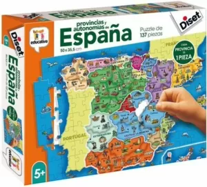 PROVINCIAS Y AUTONOMIAS DE ESPAÑA PUZZLE 137 PIEZAS