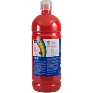 BOTELLA TEMPERA 1000 ML ROJO