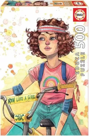 RUN LIKE A GIRL ESTHER GILI PUZZLE 500 PIEZAS