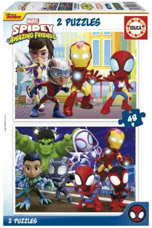 PUZZLE INFANTIL SPIDEY & HIS AMAZING FRIENDS 2X48