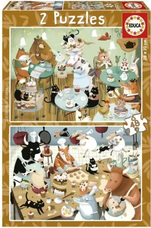 PUZZLE CUENTOS DEL BOSQUE 2X48 PIEZAS