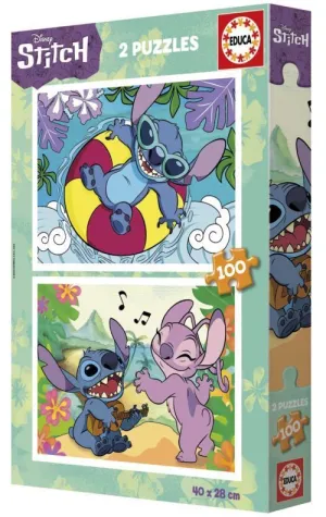 PUZZLE 2X100 PIEZAS STITCH