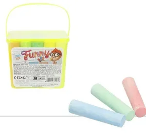 CAJA 20 TIZAS SUELO COLORES GRANDES XXL
