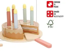 TARTA CUMPLEAÑOS MADERA