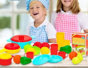 TUPER FRUTAS VERDURAS LOZA Y CALDEROS COCINA 31 PIEZAS