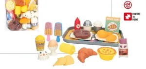 BANDEJA COMIDA BARBACOA 20 PIEZAS