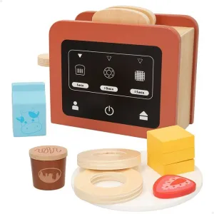 SET DESAYUNO CON TOSTADORA MADERA