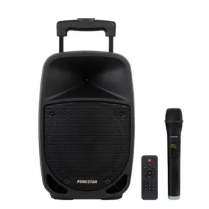 CARRO ALTAVOZ PORTATIL CON MICROFONO 20W RMS