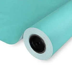 ROLLO PAPEL KRAFT VERJURADO AZUL TURQUESA 1X25M 