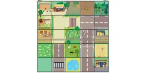 ALFOBMBRA TAPETE BLUE BOT BEE BOT VAMOS AL CAMPO