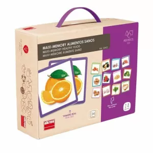 JUEGO AKROS MAXI-MEMORY ALIMENTOS SANOS