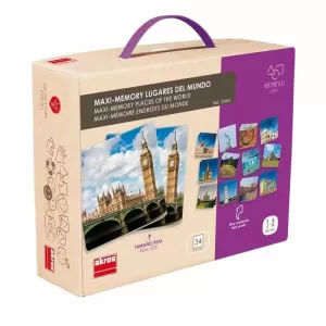 JUEGO AKROS MAXI-MEMORY LUGARES DEL MUNDO