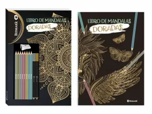 LIBRO DE MANDALAS PARA COLOREAR + LAPICES Y ROTULADORES