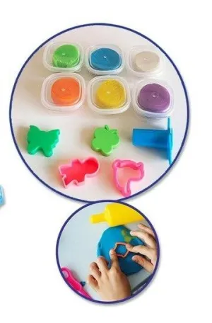 TUPER 6 PLASTILINAS + HERRAMIENTAS