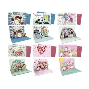 TARJETA FELICITACION 3D SURTIDA CON SOBRE