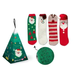 CALCETINES NAVIDAD NIÑOS COLGADOR ARBOL