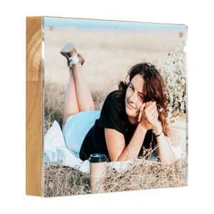 MARCO MADERA ACRILICA CON CIERRE IMAN 10X15 GROSSOR 19 MM