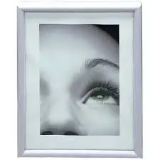 MARCO ACRILICO CIERRE IMAN MADERA BLANCA 10X15 GROSOR 19MMA