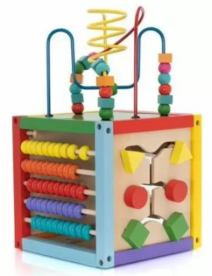 CUBO DE ACTIVIDADES  MONTESSORI MADERA