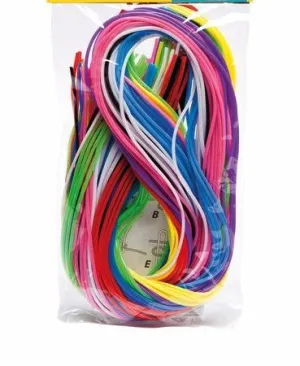 50 CUERDAS PLASTICO PARA PULSERAS