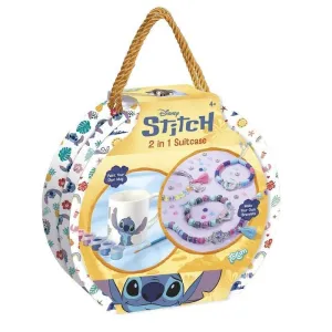 MALETIN MANUALIDADES STITCH SET 2 IN 1 PINTA TU TAZA Y CREA PULSERAS