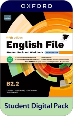 ENGLISH FILE B2.2 5A.ED. STUDENT+WORKBOOK WITHOUT
