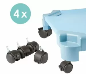 SET 4 RUEDAS PARA HAMACA CAMITA APILABLE
